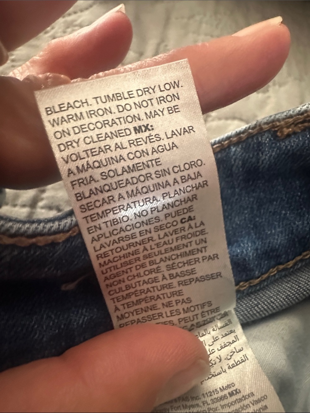 Chico's Light Blue Embellished Women's Jeans - Picture 7 of 10